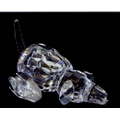 Optic Crystal Crouching Dog Figurine